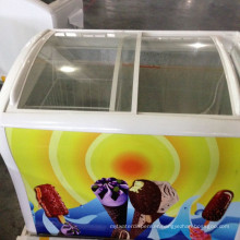 wholesale chest freezer glass lid ice cream freezer for sale